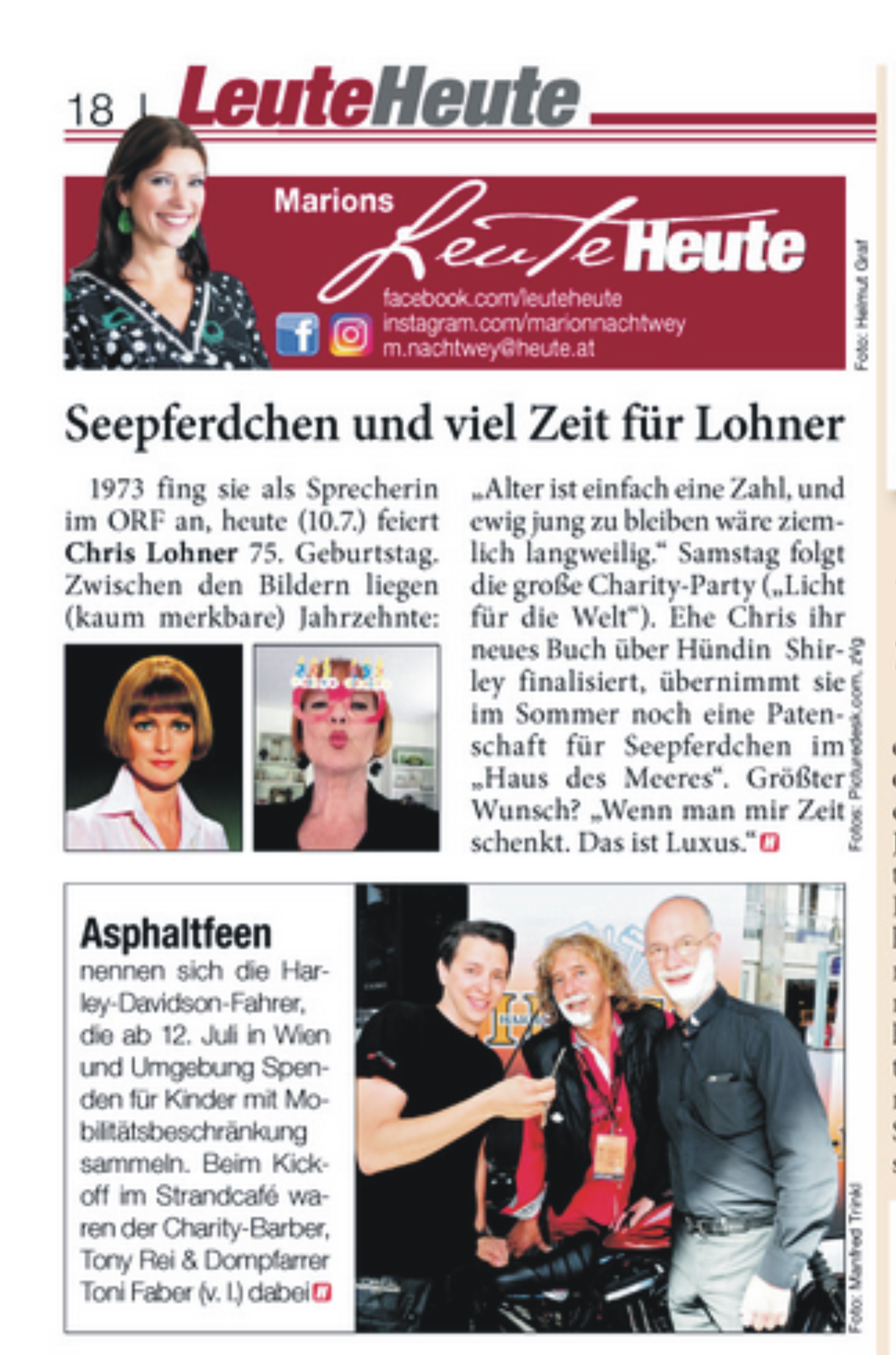 Tony Rei und Tony Faber bei Marion